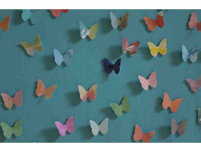 Hand Cut Butterfly Canvas 5PKFD Class Projects
