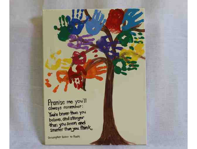 Inspiration Handprint Canvases Kindergarten Class Project