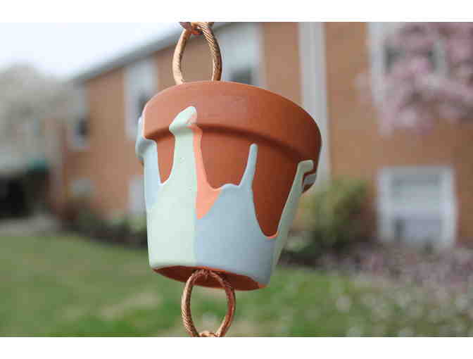 Copper and Terracotta Rain Chain 2nd Grade Class Project