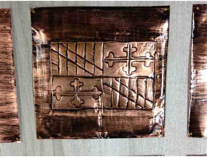 Maryland Engraved Copper Frame 3rd & 4th Grades' Class Project