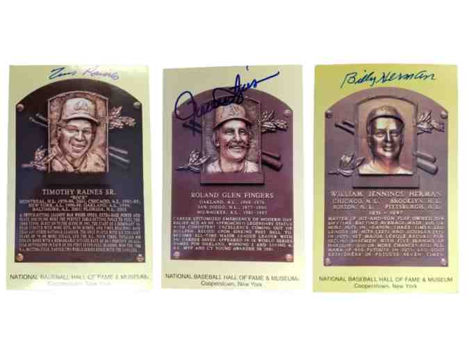 Set of 3 Signed Hall of Fame Postcards