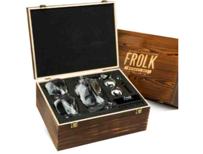 Frolk Whiskey Stone Gift Set and Old Forester 1920 Bourbon