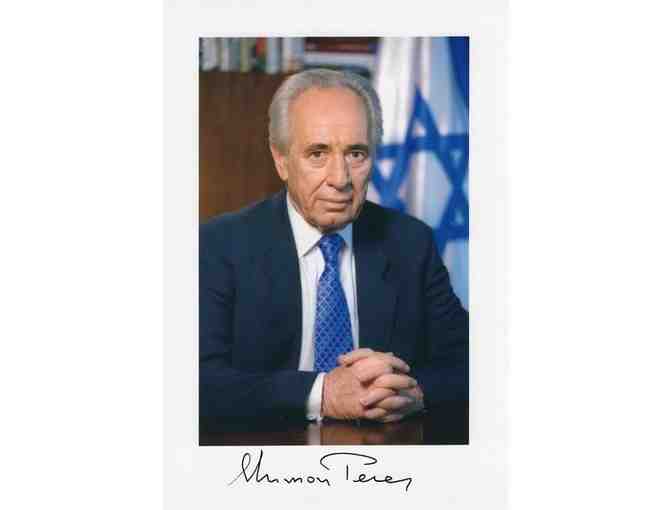 Shimon Peres Autographed Piece - Photo 1