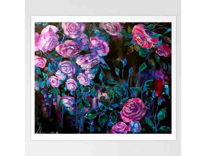 Floral Art Canvas Prints "Summer Night" Canvas Wall Art - Photo 1