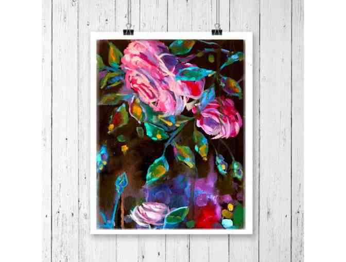 Floral Art Canvas Print "Summer night I" Canvas Wall Art - Photo 1