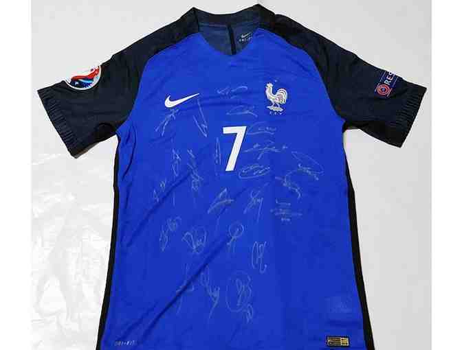 2016 France Euro Cup Team Signed Soccer Jersey with Pogoba - Photo 1