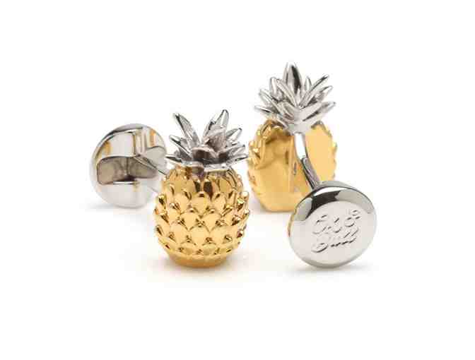 Pineapple 3D Cufflinks BY OX AND BULL TRADING CO.