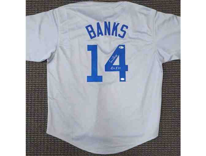 Ernie Banks Autographed Baseball Jersey
