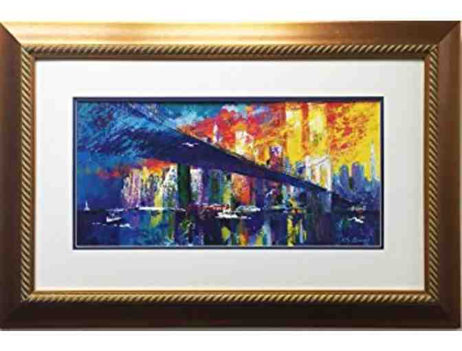 Brooklyn Bridge Over Wall Street Art Print by Leroy Neiman - Photo 1