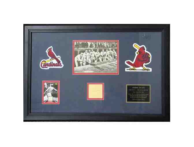 Dizzy Dean St Louis Cardinals Autographed Display - Photo 1