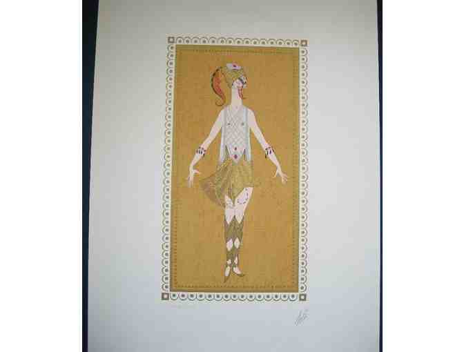 Erte Lady Dancer Warrior Autographed & Numbered Lithograph - Photo 1