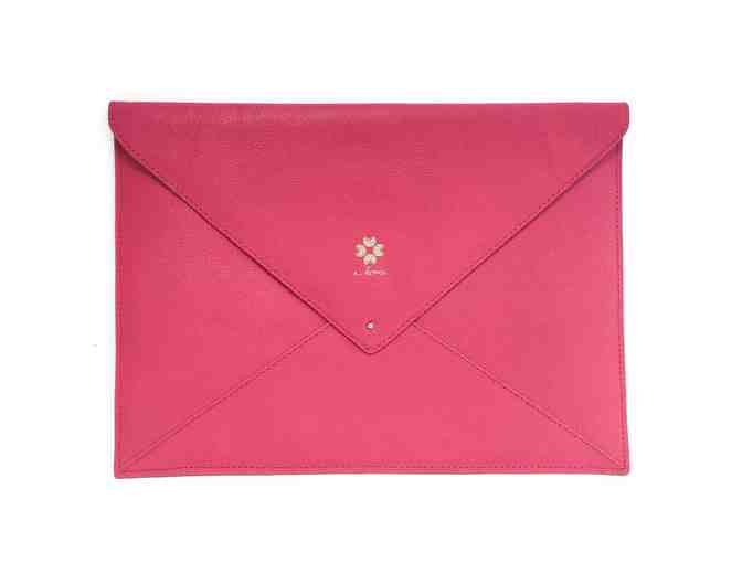 Percy Envelope Clutch - Crimson Pink - Photo 1