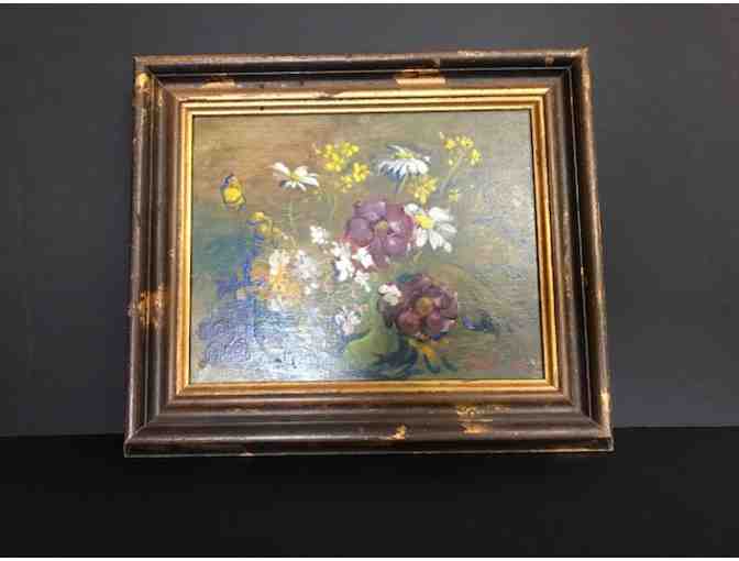 'Wildflowers' oil painting