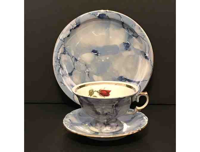 China Teacup, Saucer, and Plate