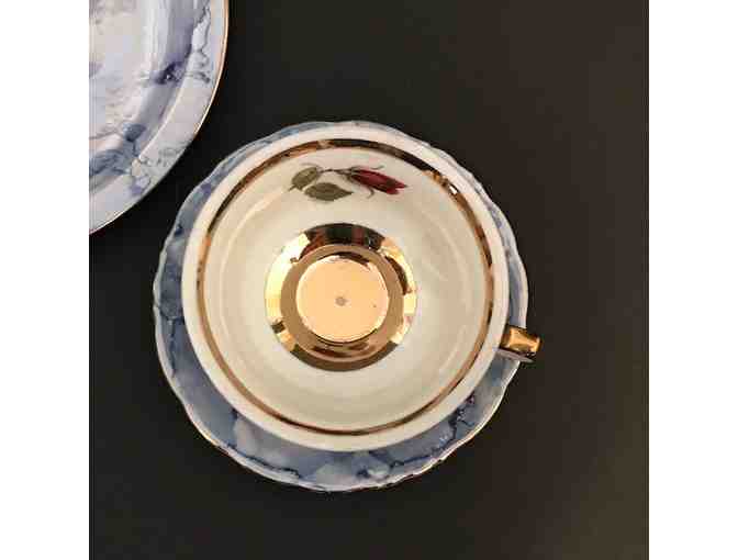 China Teacup, Saucer, and Plate