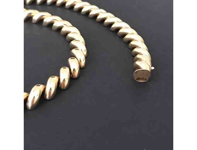 Bracelet, Necklace, and Earrings - 14K