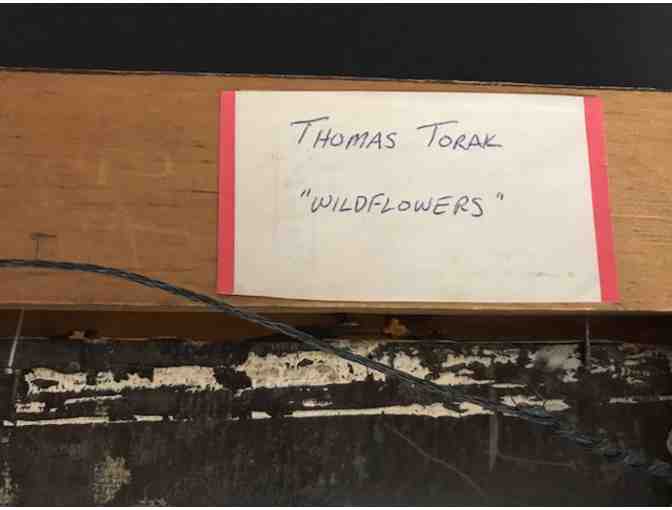 'Wildflowers' oil painting