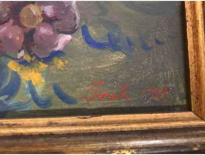 'Wildflowers' oil painting