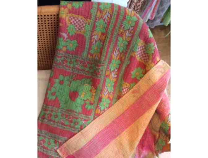 Indian Kantha Quilt from Yali