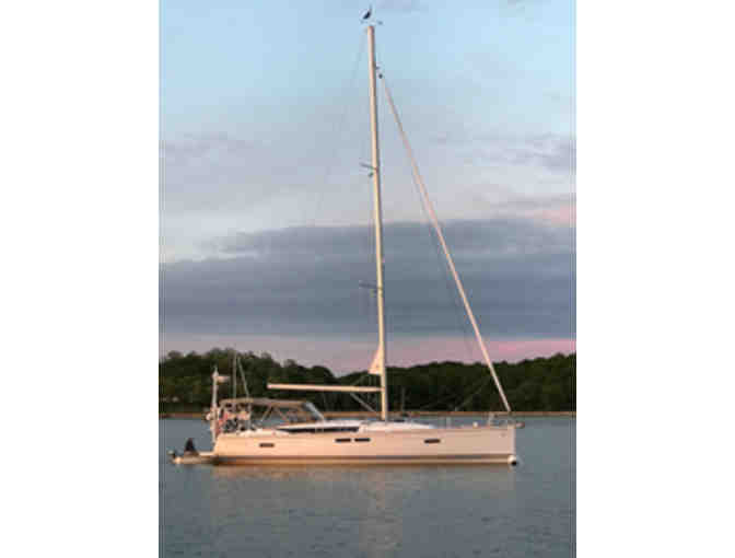 Pink Champagne Sunset Sail on 'Ladybug' with Tish and Bill Follett