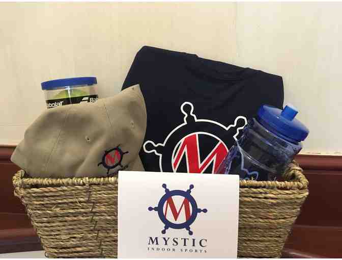 5 hours of court time at Mystic Indoor Sports plus Shirt, Hat and Water Bottle