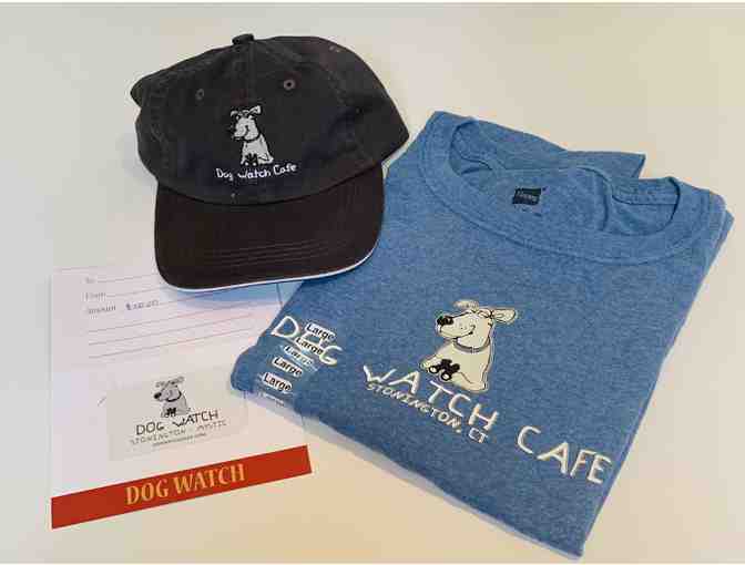 $50 Gift Certificate, T-Shirt and Hat from Dog Watch Cafe/Dog Watch Mystic