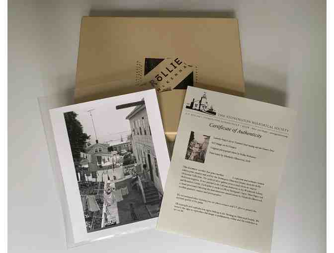 Darkroom Print of Rollie McKenna's "Laundry Hung to Dry on Trumbull Street..." - Photo 1