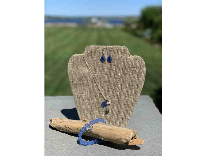 Sea Glass Necklace, Earrings and Bracelet from Elizabeth Lee Jewelry