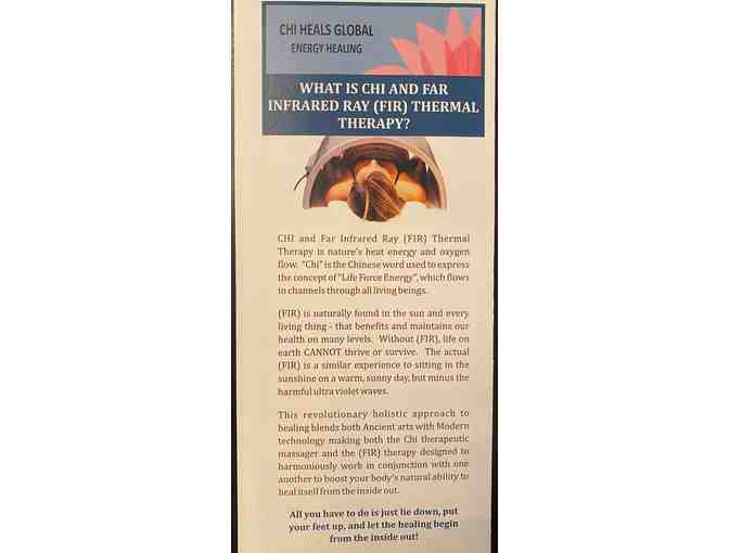 Chi Heals Global Health and Wellness Clinic Gift Certificate 1hr Far Infrared Treatment