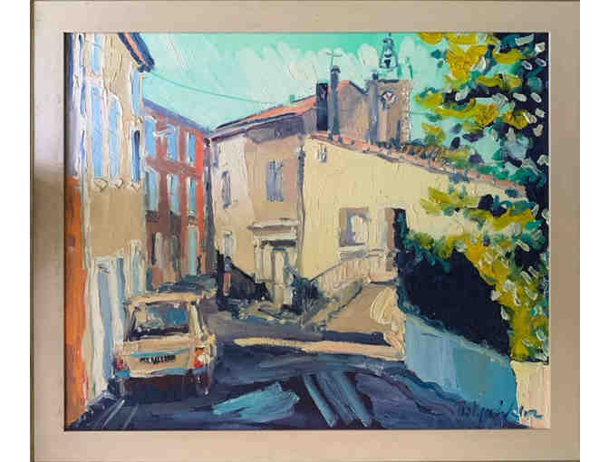 French Street Scene, Oil Painting by Unknown Artist - Photo 1