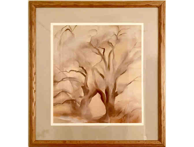Winter Cottonwoods, Print by Georgia O'Keeffe - Photo 1