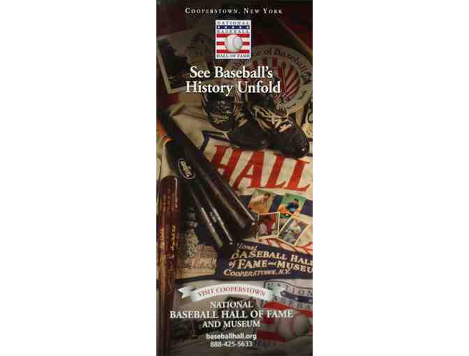 2 Passes to the National Baseball Hall of Fame and Museum