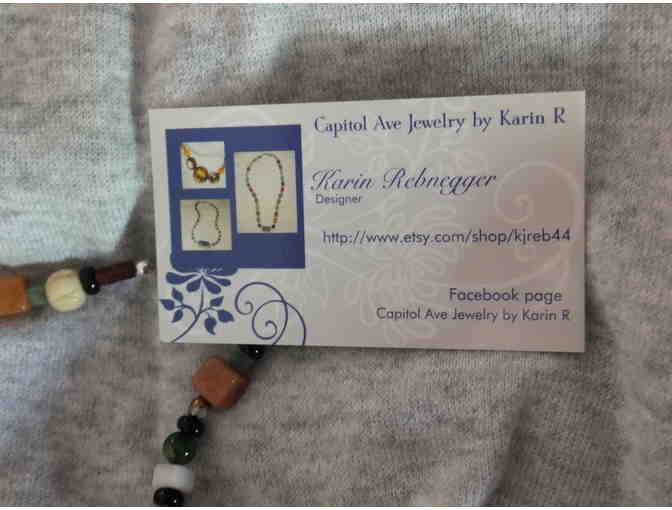 Hand Made Beaded Necklace by Karin R. of Capital Avenue Jewelry