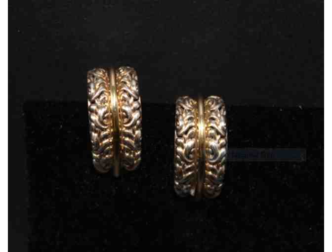 Charles Krypell Ivy Two Tone Cuff Earrings from Springer's Jewelers