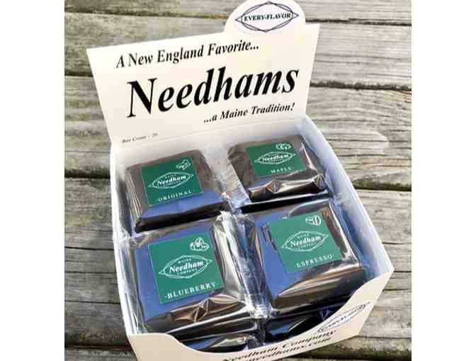 20-count box of every flavor Needhams from Maine Needham Company