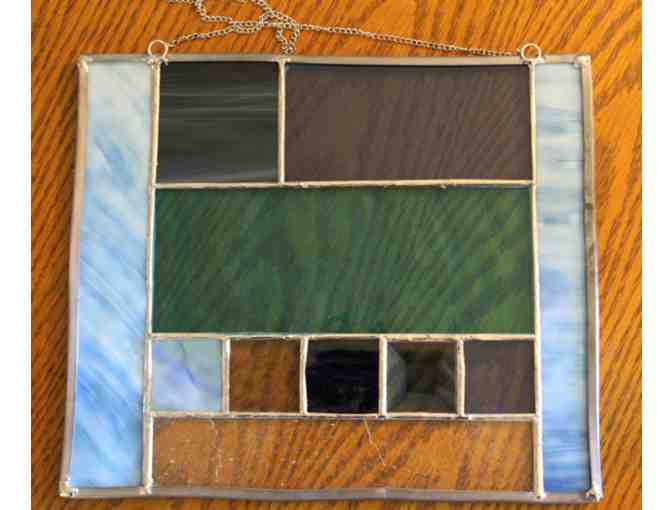 Handmade Stained Glass in shades of blue