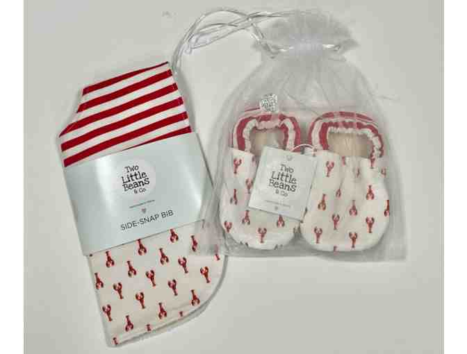 Bib and Booties Giftset from Two Little Beans & Co
