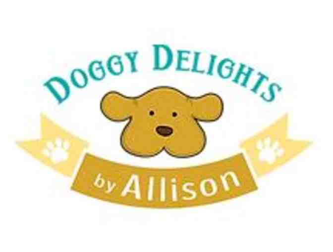 4 Bags of Doggy Delights Dog Treats and a Doggy Bandana