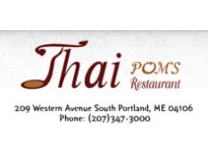 $100 to spend at Thai Taste, Orchid Thai, or Thai Pom's Restaurant