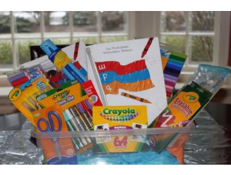 Armenian Coloring Books & Art Supply Basket