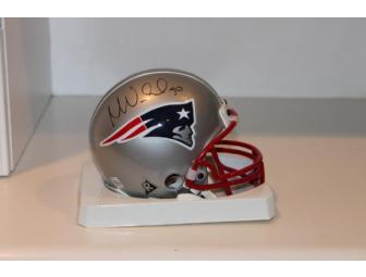 Patriots Mini-Helmet Signed by Linebacker Mike Vrabel (#50)