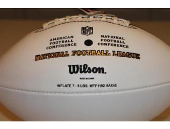 Future Hall of Fame Coaches Ball -Football Hand-Signed by Bill Parcells AND Bill Belichick