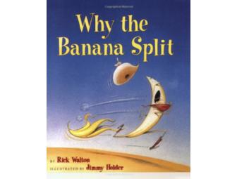 Set of 2 Children's Books: 'Pig, Pigger, Piggest' and 'Why the Banana Split'