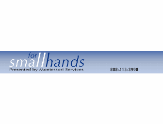 For Small Hands/Montessori Services - $50 Gift Card
