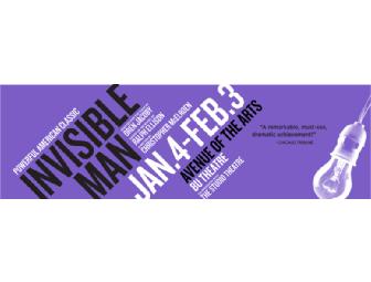 Two Theatre Tickets for 'Invisible Man' at the Huntington Theatre