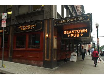 Beantown Boston Pub Gift Certificate