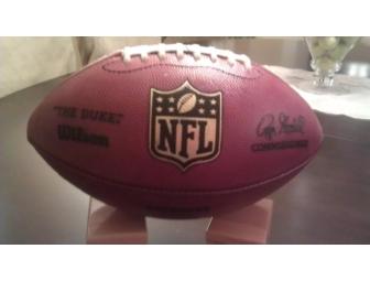 Football Hand-Signed by NFL Head Coach Bill Belichick of the New England Patriots