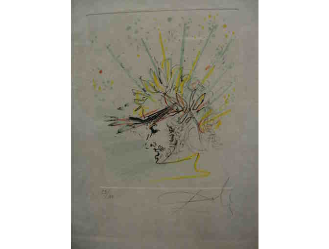 'The Poet' Etching by Salvador Dali