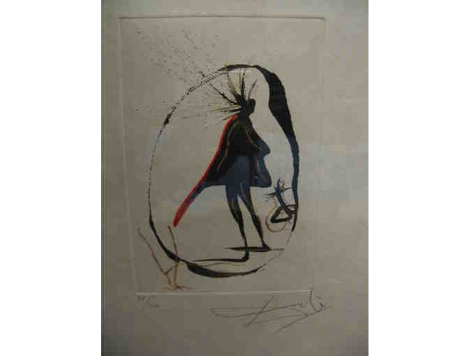 'The Magic Circle' Etching by Salvador Dali