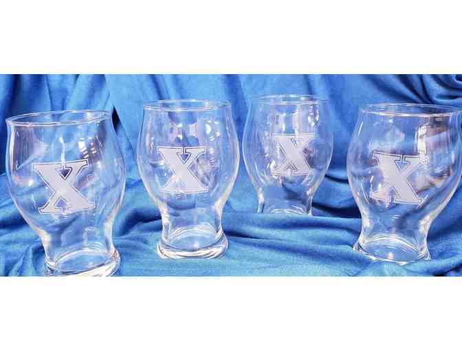 Set of Four St. X Etched Beer Glasses - Photo 1